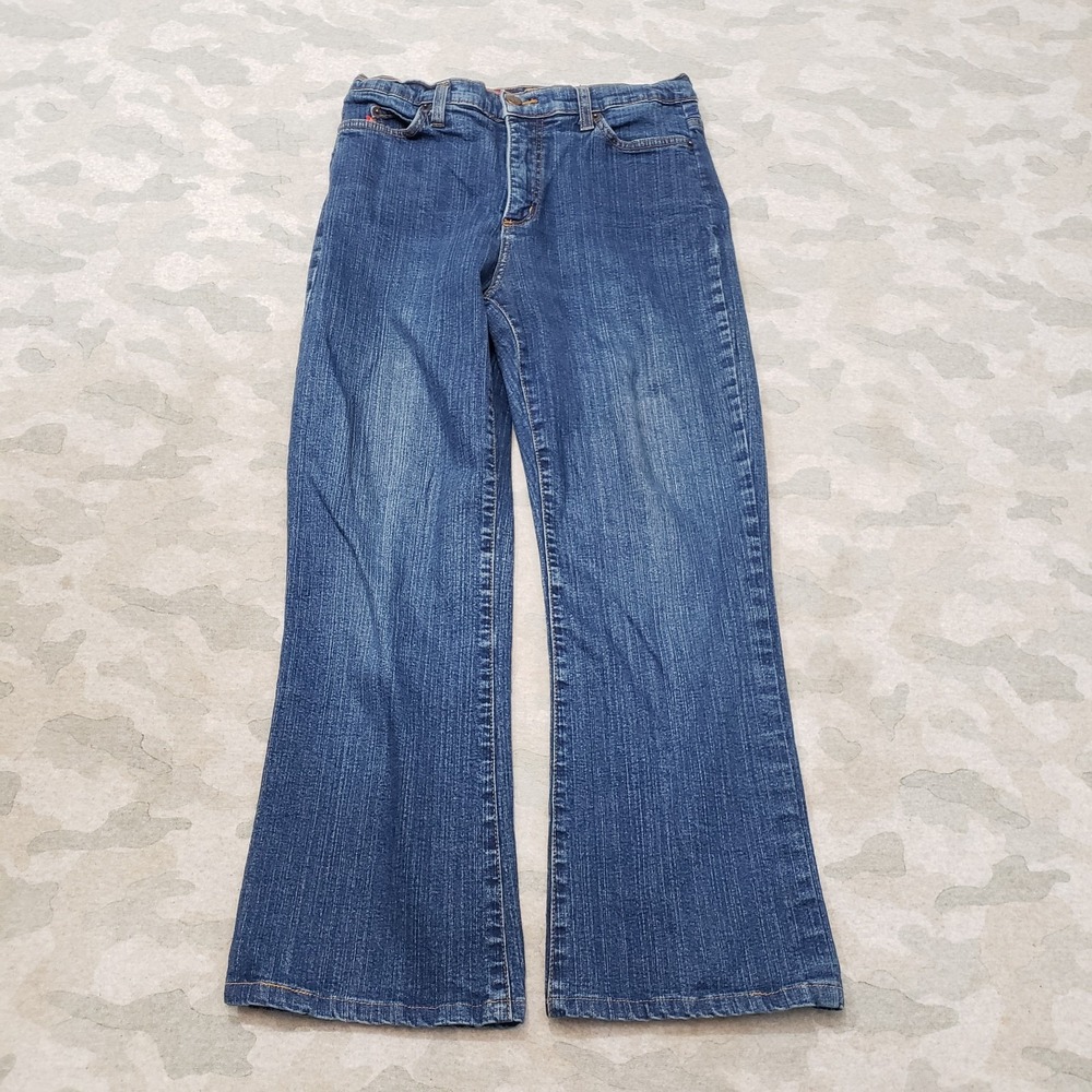 NYDJ Jeans Womens 27 Blue Pockets‎ Bootcut Denim Medium Wash
